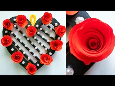 Diy paper flower wall hanging.Simple and beautiful wall hanging.Wall decoration by KovaiCraft #42