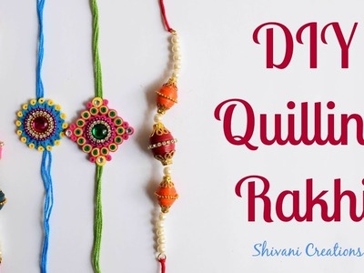 DIY Paper Quilling Rakhi. How to make Rakhi at Home