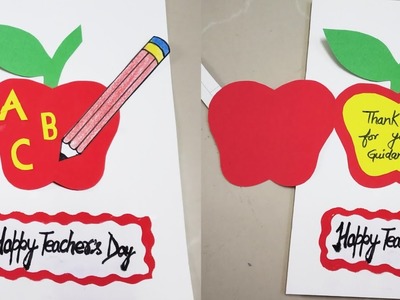 DIY Teacher's Day Card.Easy Teacher's Day Card Making.Teacher's Day Card Idea for Kids.Greeting Card