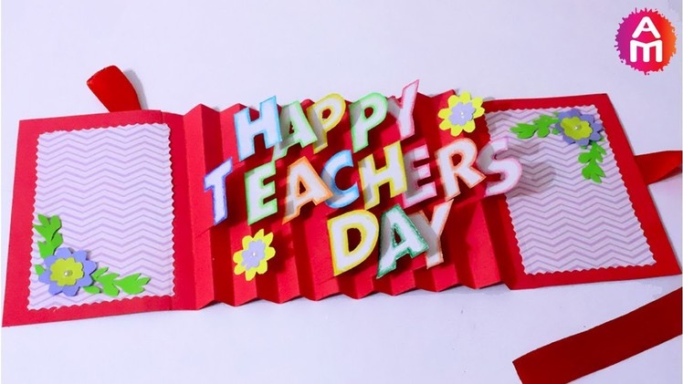 DIY Teacher's Day card | Handmade Teachers day card making idea | 3D Pop Up Card | Artsy Madhu 31