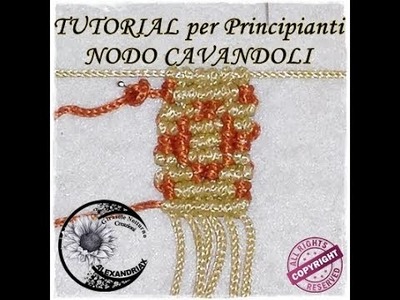 DIY TUTORIAL  NODO CAVANDOLI MACRAME PRINCIPIANTI