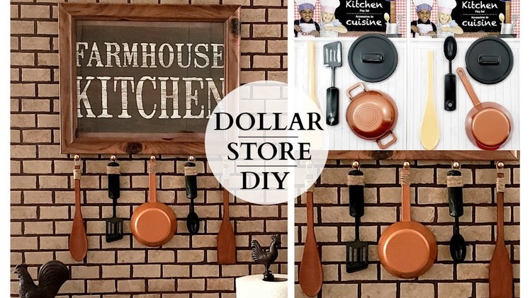 Dollar Store DIY ~ Farmhouse Kitchen Decor ~ Inspired By Toys!
