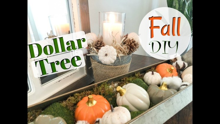 DOLLAR TREE FALL DIY + DECORATE WITH ME| EASY FALL Farmhouse Style DIY| Megan Navarro