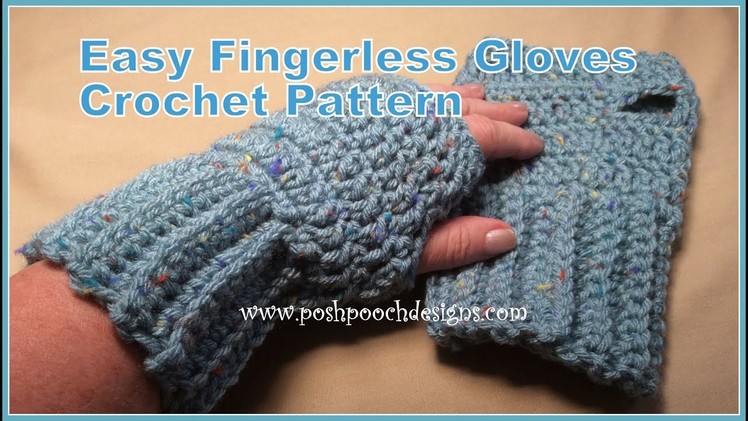 Easy Fingerless Gloves Crochet Pattern