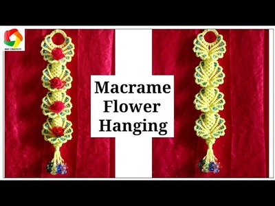 Easy Macrame flower Wall Hanging Design tutorial