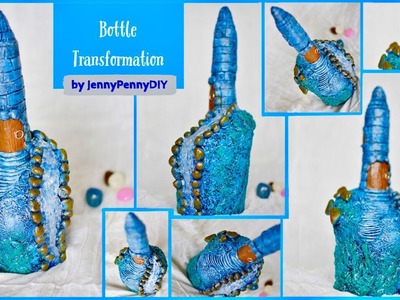 Fairy house on bottle|Bottle decorating ideas|Bottle Craft|Bottle art|mountain craft|fountain craft