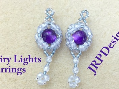 Fairy Lights Earrings--Easy Beginner Beading Tutorial