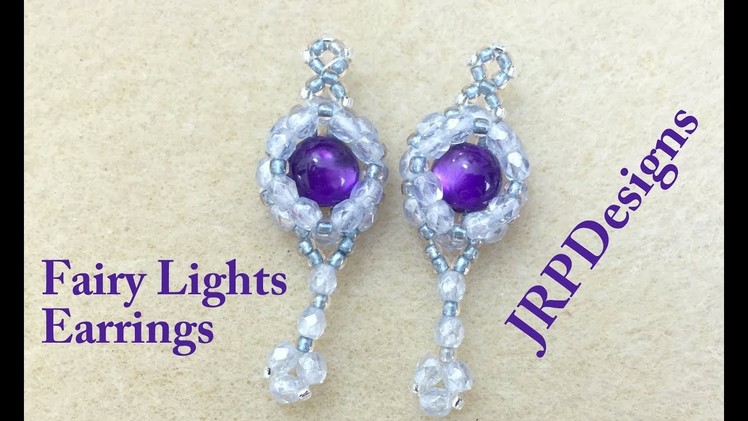 Fairy Lights Earrings--Easy Beginner Beading Tutorial