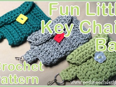 Fun Little Key Chain Bag Crochet Pattern