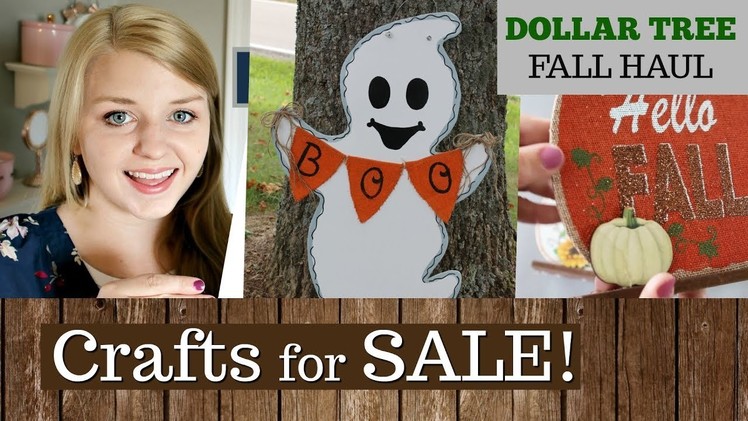 Halloween Door Decor For Sale | Opening My Etsy Shop | Fall Decor Dollar Tree Haul | KraftsbyKatelyn