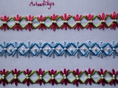 Hand Embroidery: Decorative Stitches #2 | Bordados a mano: Puntadas Decorativas #2 | Artesd'Olga