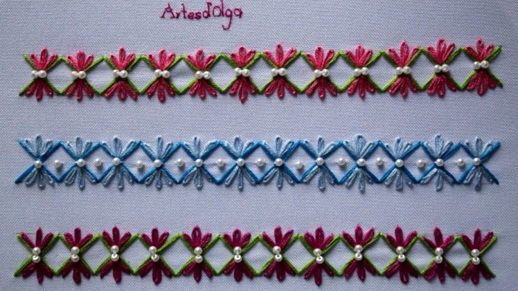 Hand Embroidery: Decorative Stitches #2 | Bordados a mano: Puntadas Decorativas #2 | Artesd'Olga