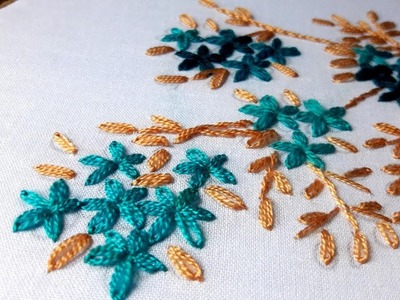 Hand Embroidery Design: lazy daisy stitch