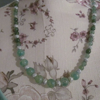 Hand made Jade Gemstone Bead bead Necklace