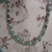 Hand made Jade Gemstone Bead bead Necklace