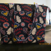 Hand made Chicago CUBS Tote Bag