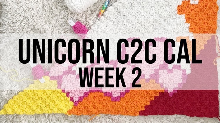 Heartsprinkle CAL: C2C Unicorn Blanket WEEK 2