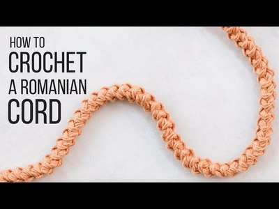How To Crochet a Romanian Cord for STURDY Bag and Purse Straps - Easy!