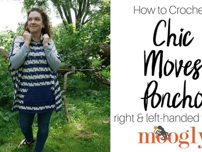 How to Crochet: Chic Moves Poncho Walkthrough (Left Handed)