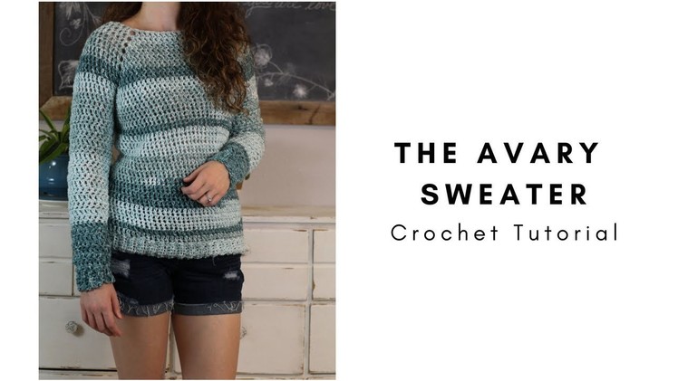 How To Crochet - Quick and Easy Raglan Sweater, Top Down, Chunky