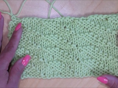 How to knit diamond stitch