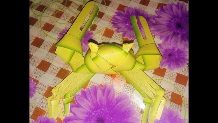 How to make a Crabs( used coconut tree leaf)