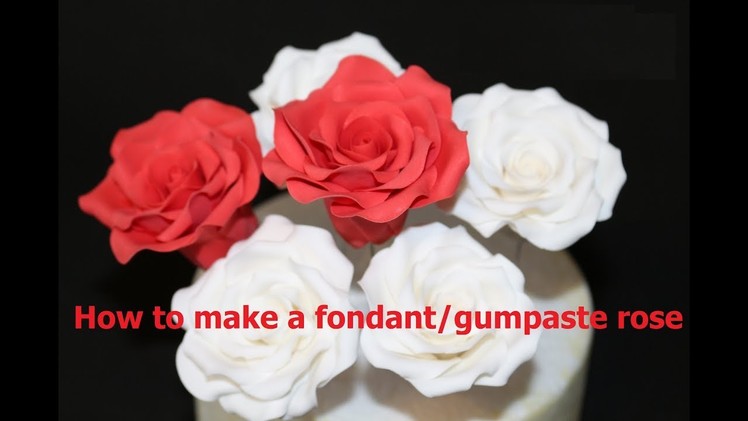 How to make a fondant rose