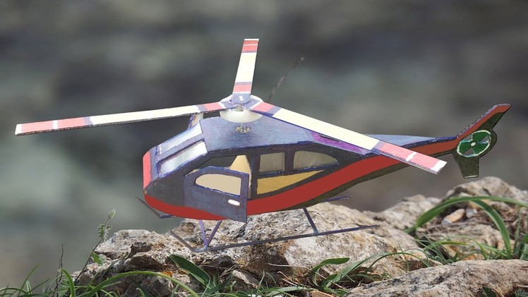 How to Make a Helicopter DIY - Powered Helicopter at Home