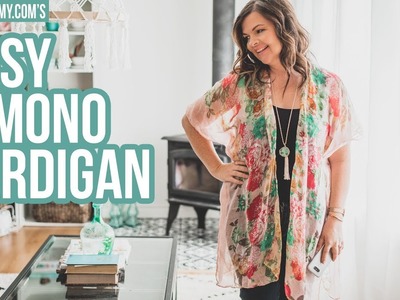 How To Make A Kimono Cardigan From A Scarf In 20 Minutes
