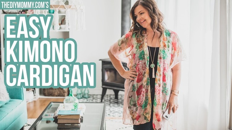 How To Make A Kimono Cardigan From A Scarf In 20 Minutes