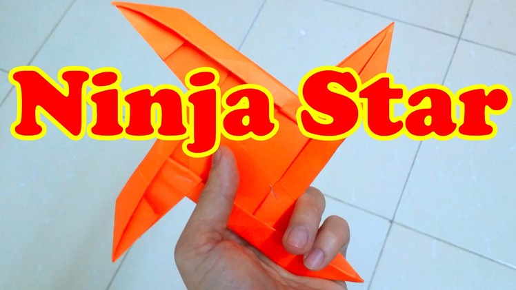 How To Make a Paper Ninja Star 4 Pointed | Origami