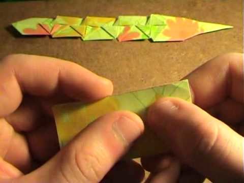 How to make an origami moving lizard 2.2- Come fare una lucerola snodabile 2.2