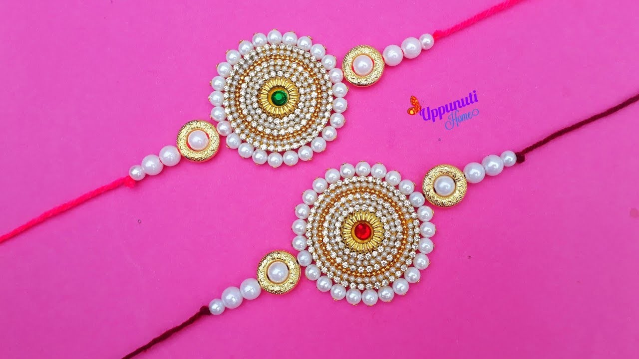 How To Make Beautiful Rakhi At Home, DIY, Rakhi Making Ideas For Raksha ...