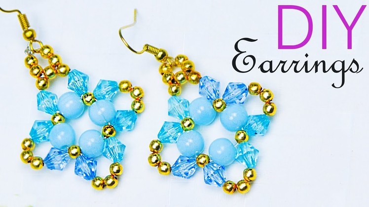 How to make earrings at home | DIY earrings | jewelry making | Beads art