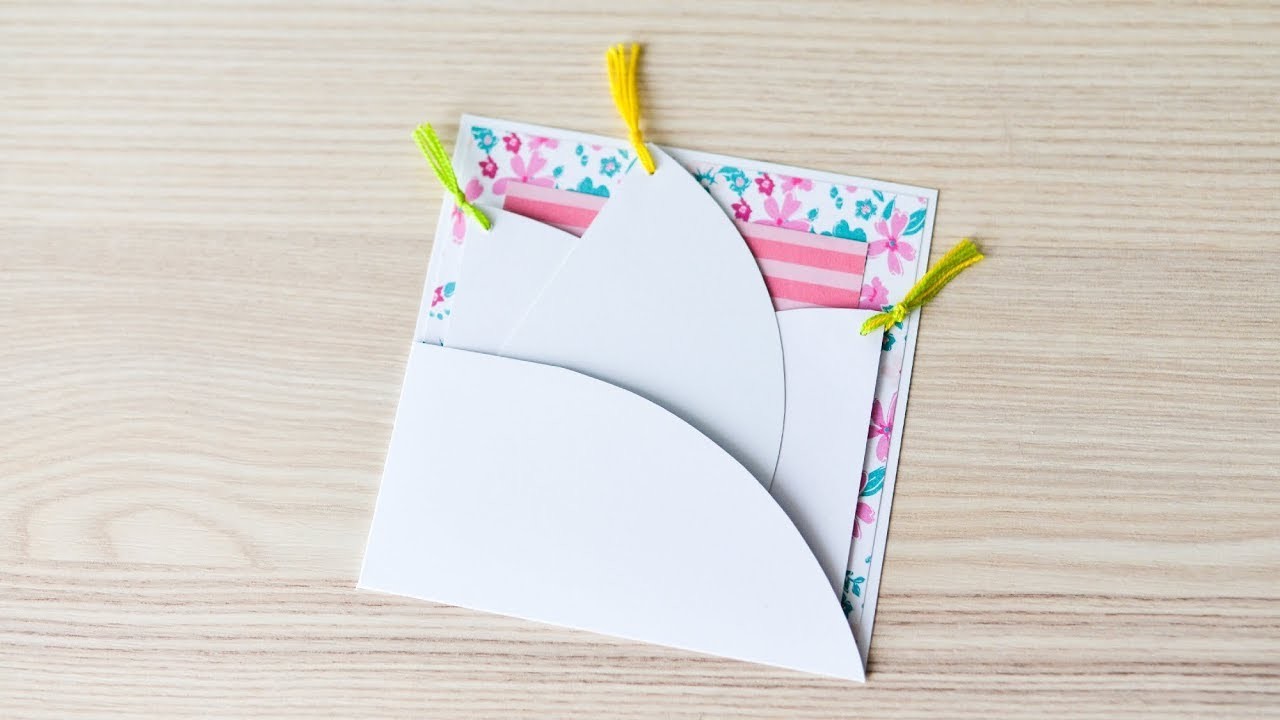 How to make : Greeting Card with a Pocket | Kartka Okolicznościowa z Kieszonką - Mishellka #302 DIY