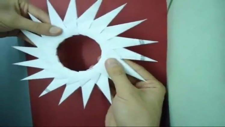 How to make origami 18 pointed star
