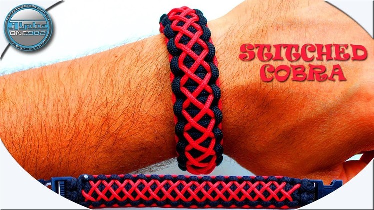 How to Make Stitched Paracord Bracelet Stitched Cobra Solomon Knot Easy and Fast DIY Paracord