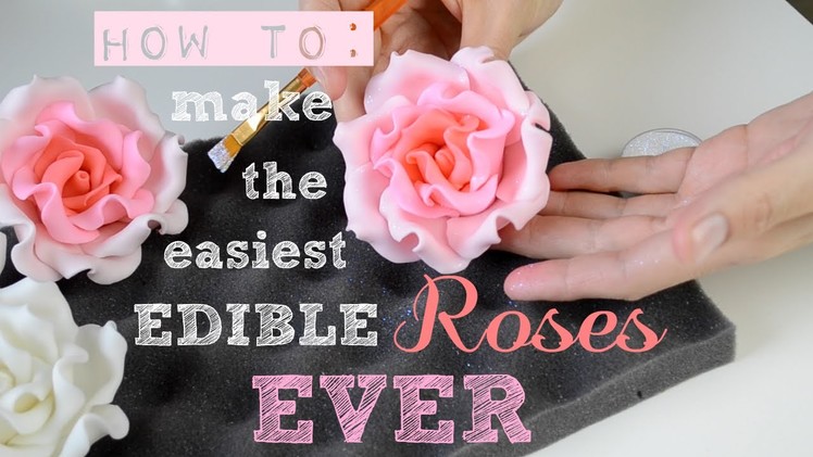 How to make the Easiest Edible Roses EVER! - Bake & Deco Warehouse