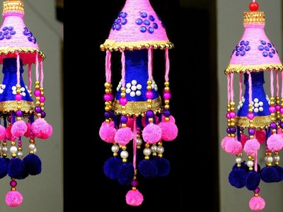 How to Make Wind Chime.Wall Hanging at Home | DIY Room Decor | Jhumar Craft from Wool