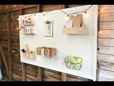 How to Paint and Frame Pegboard