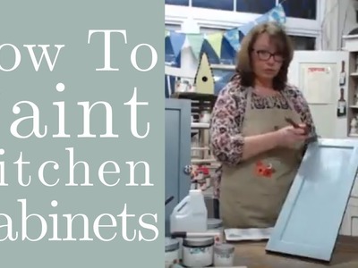 How to Paint and Glaze Kitchen Cabinets with Country Chic Paint | Cabinetry Painting Tutorial