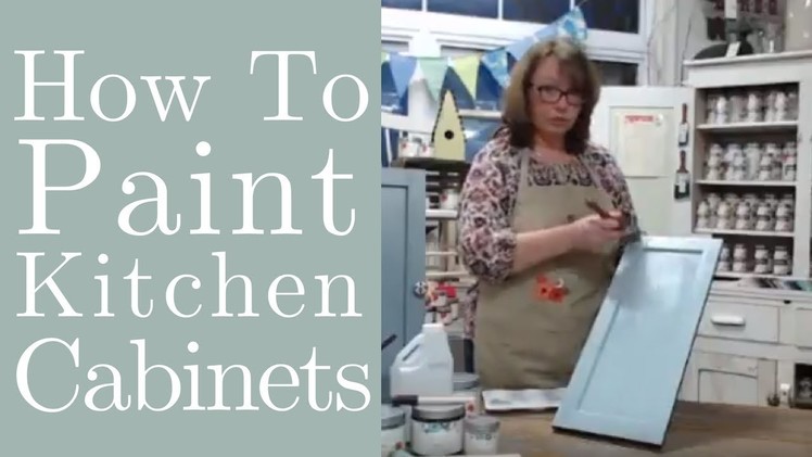 How to Paint and Glaze Kitchen Cabinets with Country Chic Paint | Cabinetry Painting Tutorial