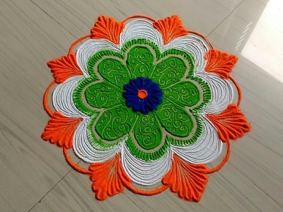 Independence day special rangoli designs.rangoli by jyoti Rathod1