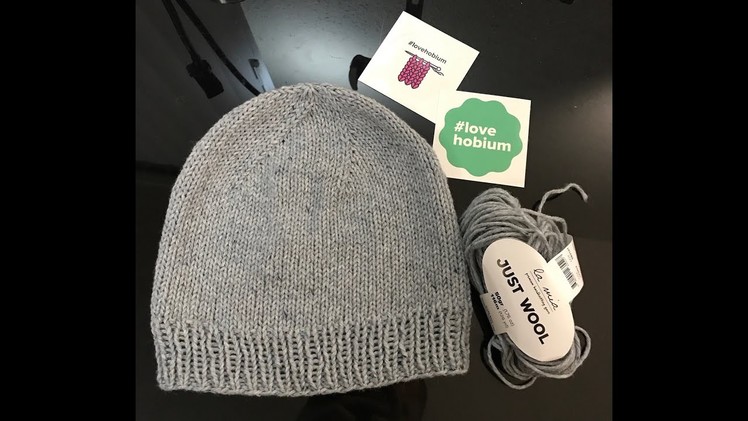 Knit a Hat Tutorial featuring La Mia Just Wool yarn from Hobium Yarns