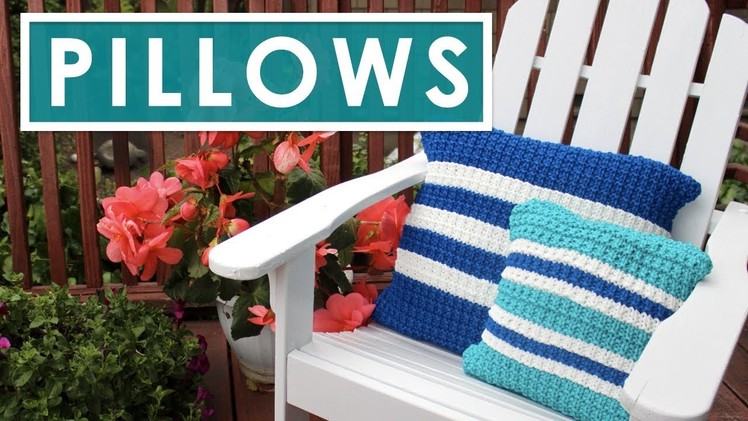 KNIT A PILLOW IN HURDLE STITCH