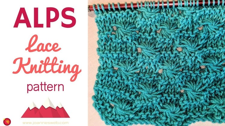 Knitting Alps Lace Pattern - Swiss Lace Knit Stitch