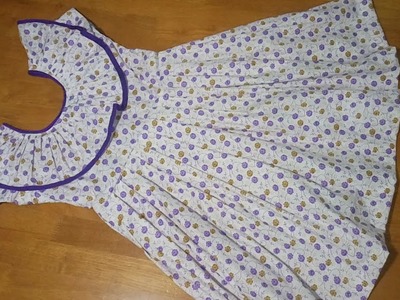 Kutties frock cutting and stitching easy method