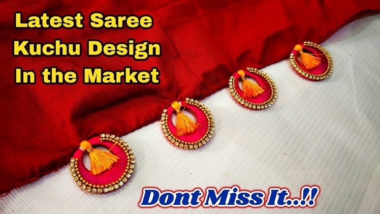 Latest Saree Kuchu Design using Chandbali I New Saree Tassels making video I Ladies Club