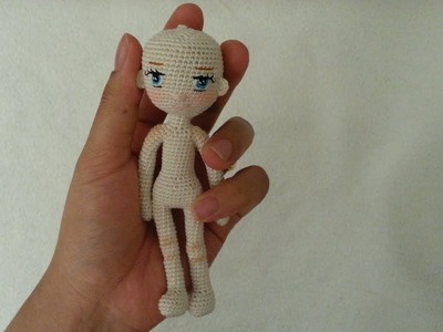 Little doll crochet. Miniature doll crochet.Part 1. Legs and Body