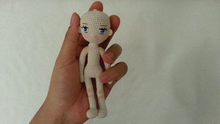 Little doll crochet. Miniature doll crochet.Part 1. Legs and Body